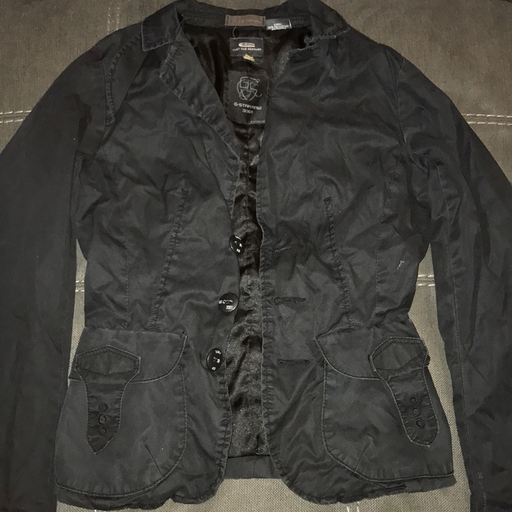 Black jacket with buttons